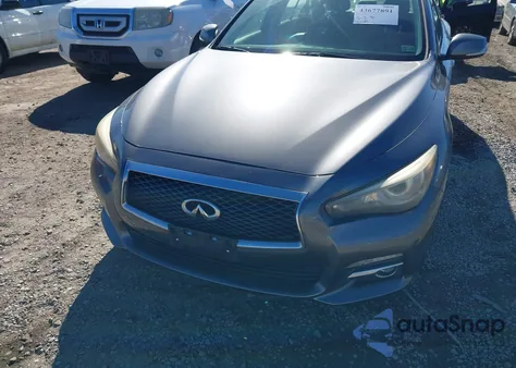 2014 Infiniti Q50 Premium z USA, uszkodzony, nr VIN JN1BV7ARXEM693629